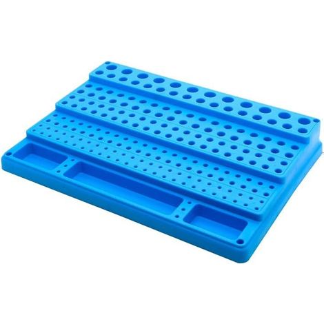 Boîte de rangement pour forets et outils de fraisage avec 288 trous pour une organisation et un accès faciles (4-16 mm, 200 trous) (1/5)