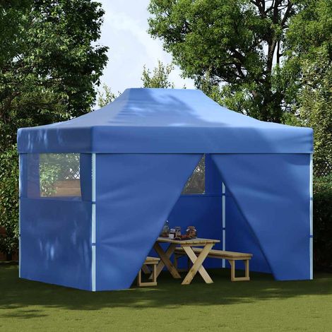 vidaXL Gazebo Professionale Pieghevole con 4 Pareti 3x4 m Acciaio