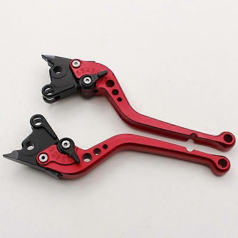 Pour motos Ducati 996 748 MS4 ST4 GT1000 : guidon modifié avec klaxon, frein et embrayage (tige longue rouge). (1/5)