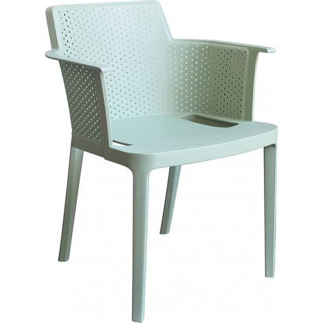 Poltrona Cathy 60x58x76,5 cm in Polipropilene Verde menta (1/5)