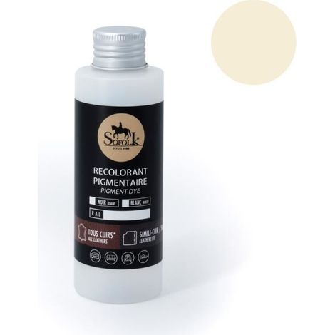 Pittura Pelle/Similpelle (125ml, 6-BIANCO ROTTO) - SOFOLK - Manutenzione per Sedile e Volante di Auto, Divano, Scarpa (1/4)