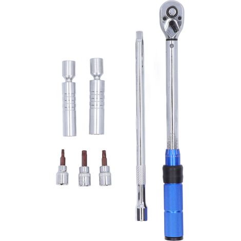 Clé à torsion 3/8, douille pour bougie d'allumage, tête à cliquet 72 dents, clé réglable pour réparation (1/5)