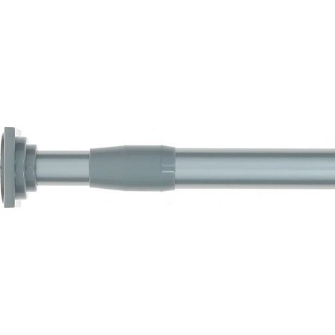 Tringle extensible entre-murs / Idéal pour une penderie / MadeInNature - 135 à 250 cm - Gris clair.