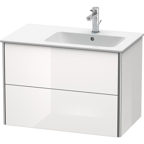 Meuble sous-vasque XSQUARE 560x810x478m avec éclairagecken re blanc mat