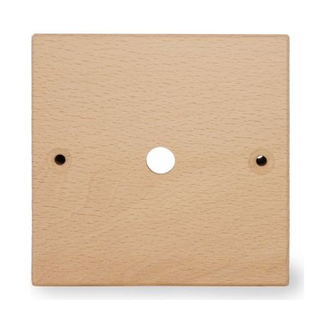 Rosace carrée en bois à peindre pour plafond : 1 passage de câble, élégance naturelle - qualité et design