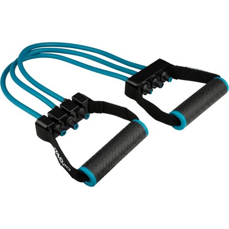 Expansor de goma ajustable para ejercicios de pilates y fitness avento de 8 a 24 kg. (1/5)