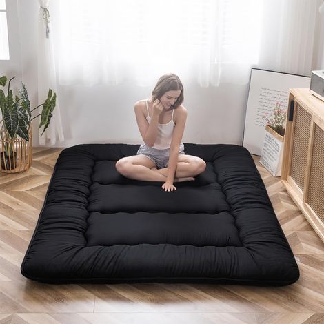 Matelas Futon de Sol Japonais - Matelas Tatami de Appoint Lit Japonais,Futon Pliable avec Sac de Transport