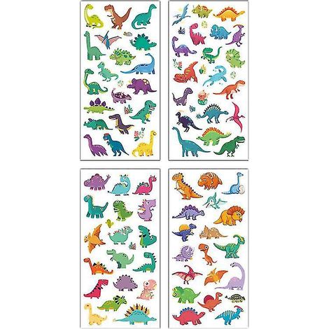 Lot de 4 autocollants dinosaures (1/3)