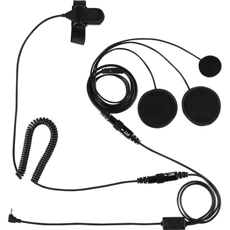 Microphone PTT pour casque de moto 2,5 mm compatible avec les radios bidirectionnelles Motorola T5428, T6200C et T5720