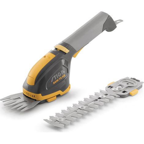 Outil de jardinage multifonctionnel alimenté par batterie - 7.2V, lames de taille-haies sur 18cm et coupe-bordures sur batterie 2.5Ah (1/5)