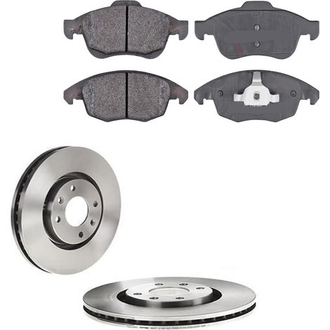 KIT FRENI ANTERIORI compatibile con PEUGEOT PARTNER TEPEE - DISCHI + PASTIGLIE OEM: P 61 083 / 17338 /SOSTITUZIONE DIRETTA/BASSA POLVERE/SILENZIOSO