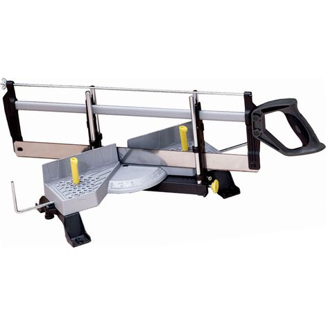 Stanley – Scie à onglet articulée 560 mm – Boîte à onglet métallique – Coupe jusqu'à 165 mm – Lame trempée – 120800