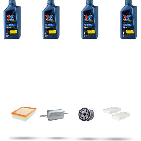 Kit tagliando 4 FILTRI e 4L OLIO compatibile con Renault Kangoo II 1.6 8V 64kw Dal 2008 (1/5)