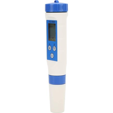 Water Quality Tester, ABS Pen Type Water Quality Meter 5 in 1 with Bluetooth APP, PH TDS EC Salinity Temp 32.1F to 140.0F, for Aquarium Pool Hydroponics Drinking (1/5)