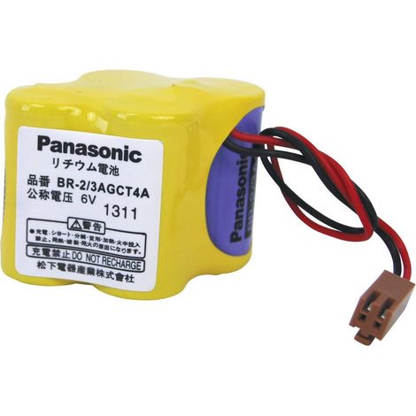 Panasonic BR2/3AGCT4A Batteria speciale con spina Litio 6 V 2400 mAh 1 pz.