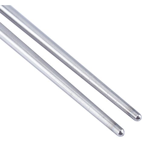 2 Paires Baguettes Chinoises Anti-dérapant Acier Inoxydable Argent Couvertures Réutilisables pour Sushi (1/5)