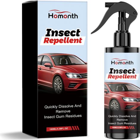 Insektenschutzmittel-Autoreiniger – Praktische tägliche Reinigung von Insektenschutzmittel-Flecken, für Glanz und Frische – 100 ml -- BIEMMEDUE (1/5)
