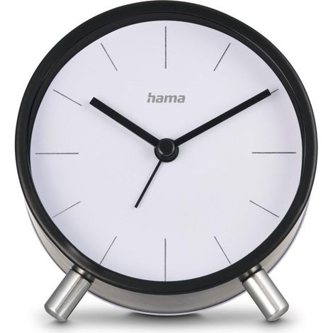 Hama Flores Funkwecker DCF weiß schwarz analog