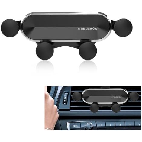 Support de téléphone avec protection en silicone, verrouillage automatique pour la fixation et le déverrouillage, et conception portable silencieuse, convient à la plupart des voitures et camions. (1/2)