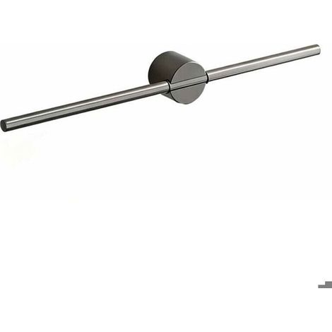 Porte-serviettes de salle de bain, barre porte-serviettes, porte-serviettes suspendu simple, porte-serviettes gris - 50 cm de long