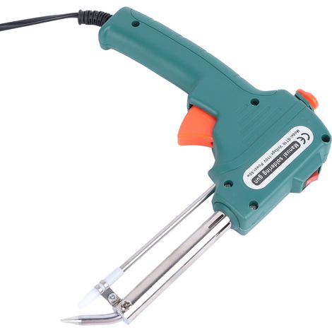 Kit de soudure fer à souder électrique avec fil de soudure, utilisation à une main, coque ABS vert foncé pour circuits imprimés, prise européenne 220V (1/5)
