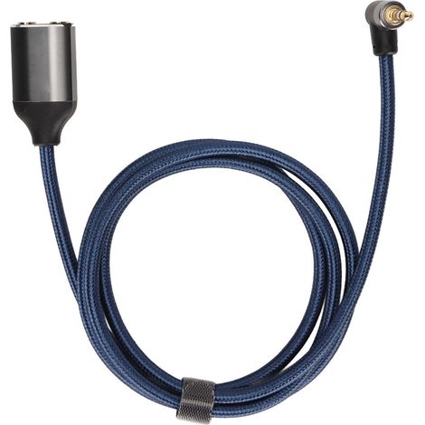 Câble audio 3.5mm mâle vers 2 femelles avec angle pour smartphones, tablettes, MP3 - 1m (1/5)