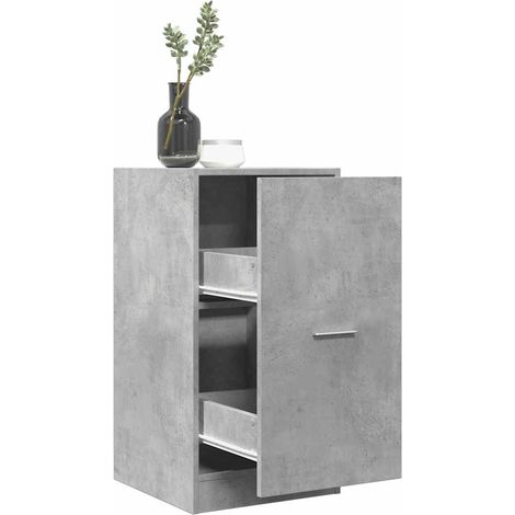 Apothekerschrank Betongrau 40x41x77,5 cm Holzwerkstoff