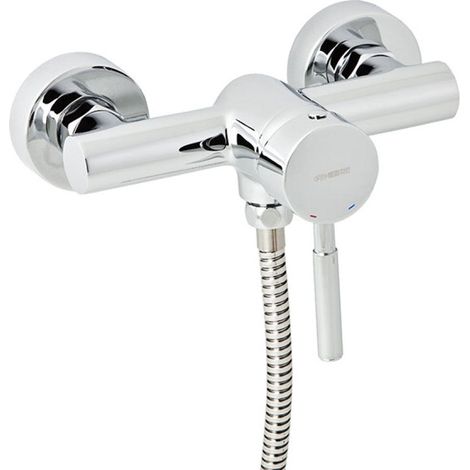 GENEBRE 65110 18 45 66 TAU Grifo Monomando Ducha con Equipo de Ducha Cromo - ref: 65110 18 45 66