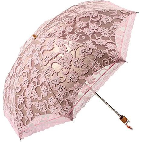 Parasol pliable en dentelle, protection solaire UV, compact et léger pour les voyages, idéal pour les trajets quotidiens et les activités de plein air.-AquaForge (1/5)