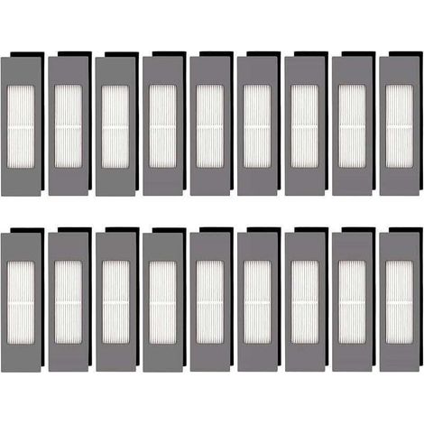 Filtres HEPA compatibles Ecovacs DEEBOT OZMO – Lot de 18 pièces pour modèles N10, N10 Plus, 920, 950, T8, T9, T5, N5 à N8 Pro Plus (1/4)