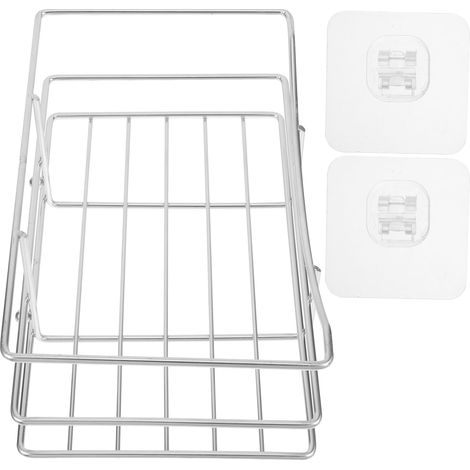Étagère de douche Healeved auto-adhésive en acier inoxydable , gain place , avec suspension et capac