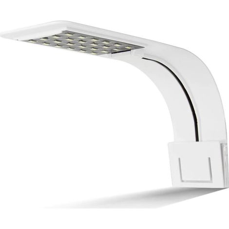 Lampada LED per acquario – 220 mm – Luce bianca – Illuminazione potente – Adatta a tutti i tipi di acquario – Nera (1/5)