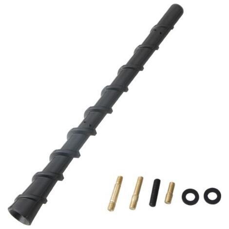 FENOPLASTICAAntenne de toit universelle de remplacement pour récepteur radio, antenne fouet de 18 cm avec adaptateurs M4, M5, M6 pour camion FM AM stéréo (1/5)