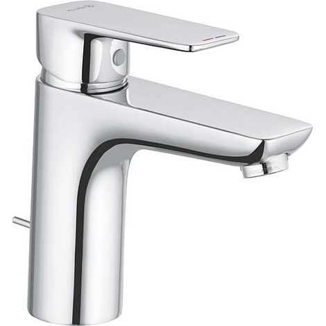 KLUDI PU & STYLE Mitigeur de lavabo 100 avec garniture de vidage métallique chromé, 402900575 (1/3)