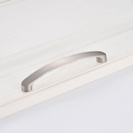 Lot de 5 Poignée Meuble Cuisine En Nickel Brossé Poignée d'armoire Poignée Meuble-Poignées Tiroirs Cuisine Inox(Centre à Centre 160mm) (1/5)