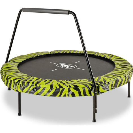 EXIT Tiggy Junior Trampoline with Bar 4.6ft – Black/green