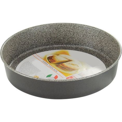 TrAdE Shop Traesio - Teglia Stampo Forma Torta Alta Tondo Da Forno Antiaderente Antigraffio ø26cm 037142m - (1/2)