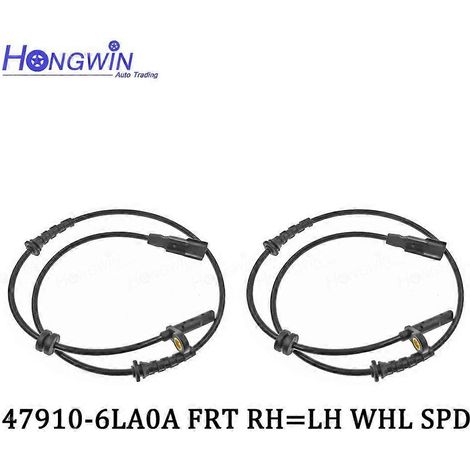 Capteur de vitesse de roue ABS avant/arrière droit/gauche pour Nissan Bluebird-Sylphy 2020 2021 2022 2023 1.6L L4 47910-6LA0A 47900-6LA0A (2 pièces avant) (1/5)