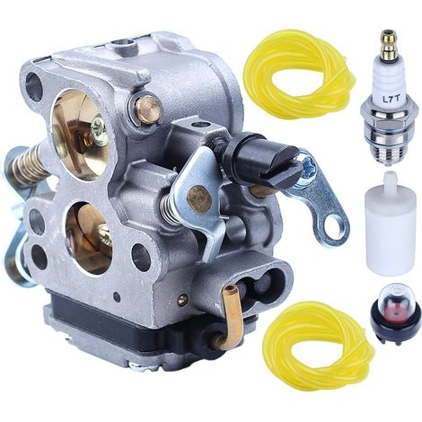 Carburateur Adefol C1T-EL41 pour Husqvarna 135 140 140E 435 440 435E 440E Jonsered CS2240 CS2240S CS410 Craftsman 506450501 Tronçonneuse Pièces de rechange Filtre de ligne de carburant Poire d'amorçag (1/5)