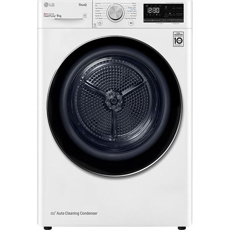 LG – Sèche-linge à condensation 9 kg – Classe A – Niveau sonore 64 dB – Pompe à chaleur – 15 programmes de séchage (1/7)