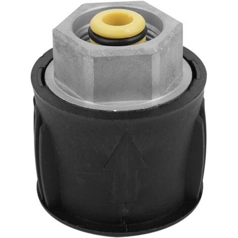 Connecteur de tuyau de nettoyeur haute pression M22 14 mm, aluminium, 4 000 psi, nettoyage haute efficacité, connecteur rapide pour nettoyeurs haute pression Karcher (1/5)