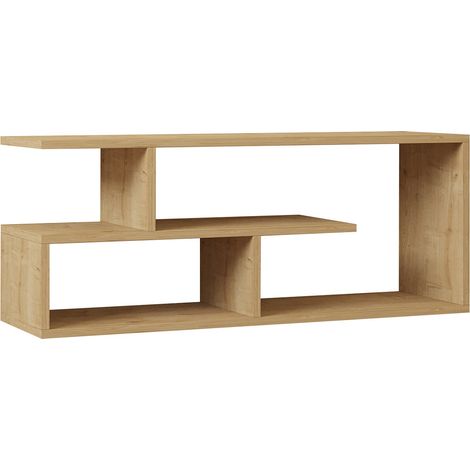 Mobile porta TV Kailua 1214, Luminoso legno, 100x40x30cm (1/4)