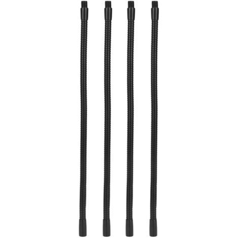 Tuyau de lampe à col de cygne en aluminium, calibre 10mm, Flexible, pour lampe de Table et de bureau, raccords d'éclairage 35cm, 4 pièces (1/4)