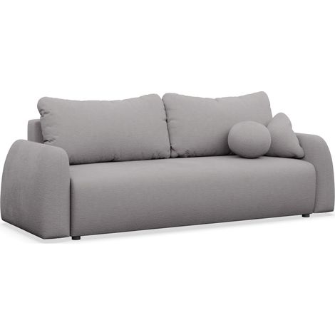 Selsey Nubelle – Sofa 3-Sitzer mit Schlaffunktion & Stauraum, Chenille, grau (1/5)