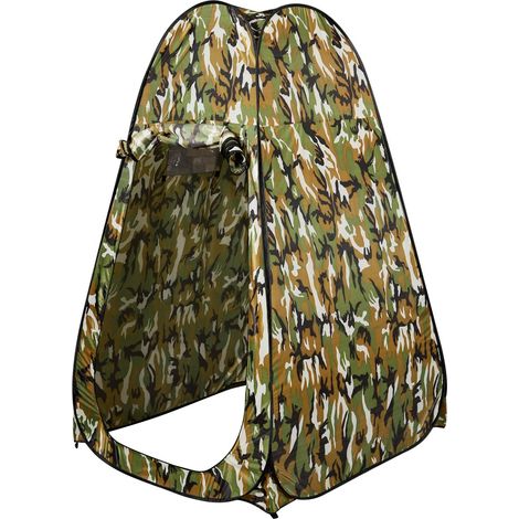 Tente de toilette Tente de douche et bain portable pour Camping Randonnée sac de transport, 120x120x190cm, Camouflage Maison Chic (1/4)