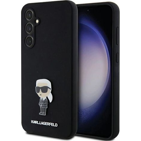 Spilla in metallo Ikonik in silicone nero Karl Lagerfeld KLHCS23FEMHKNPK S23 FE S711 (1/5)