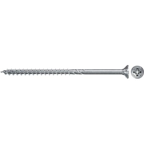 Fischer 30x  Power-Fast II  FPF II  CZP 5  x 120  mm BC  testa svasata  con impronta  a croce  PZ2 filettatura  parziale zincata  galvanicamente blu  passivata -  670412 (1/2)