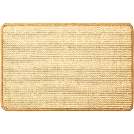 Tiragraffi per gatti, tappetino tiragraffi lungo un centimetro in sisal naturale per uso interno, montabile a parete, retro autoadesivo, protezione per mobili, dimensioni (1/5)
