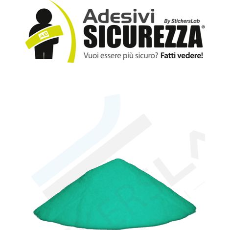 Pigmento additivo polvere luminescente fosforescente si illumina al buio (a base bianca) - Peso: 20 Grammi - Colore: Blu