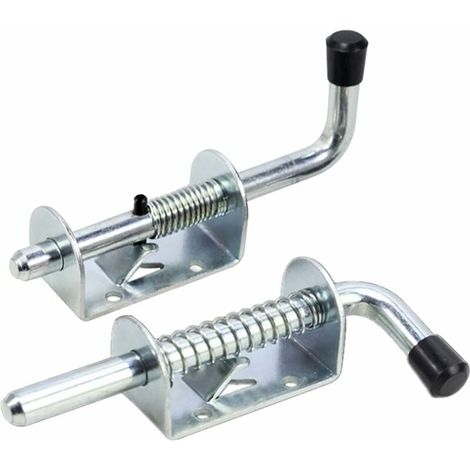 Loquet à ressort pour usage industriel, verrou à cylindre robuste avec poignée en caoutchouc, loquet à ressort métallique durable pour la sécurité des portes de portail